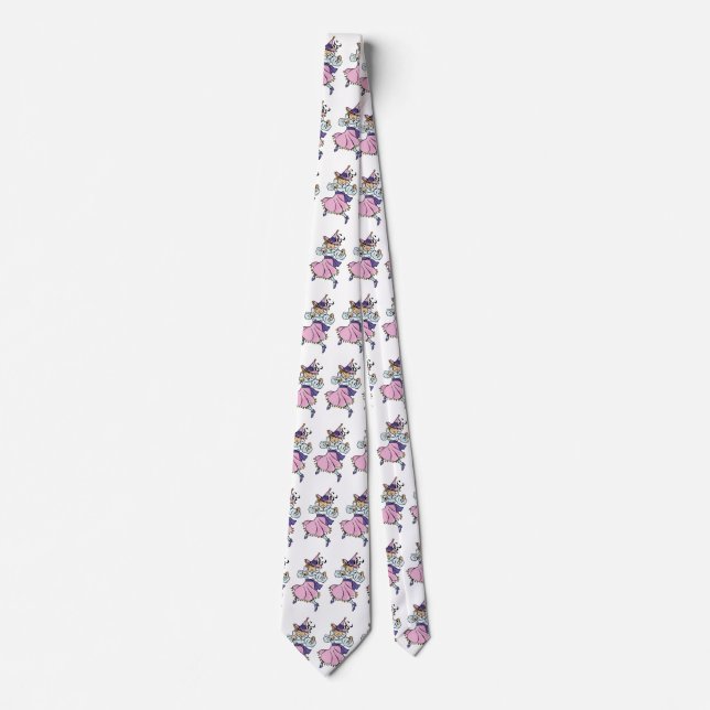 Vintager Zauberer Oz, Niedliches Tanzmädchen Munch Krawatte (Vorderseite)