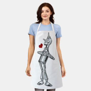 Vintager Zauberer Oz, Tinman Happy Smile hat Herz Schürze