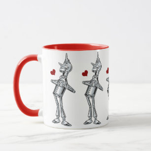 Vintager Zauberer Oz, Tinman Happy Smile hat Herz Tasse