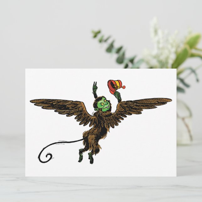 Vintager Zauberer von Oz, böse fliegende Affe (Stehend Vorderseite)