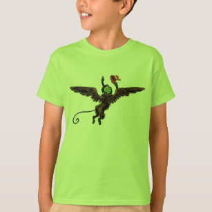 Vintager Zauberer von Oz, böse fliegende Affe T-Shirt