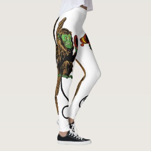 Vintager Zauberer von Oz, böser Affenhut Leggings