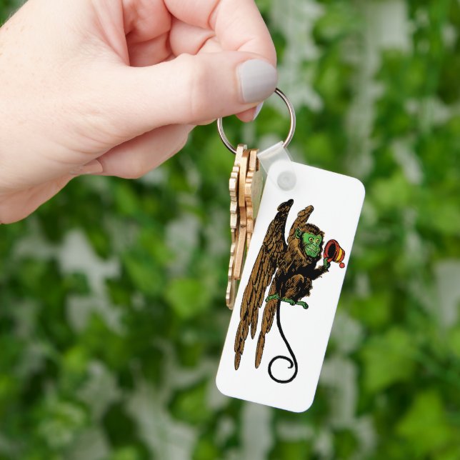 Vintager Zauberer von Oz, böser Affenhut Schlüsselanhänger (Hand)