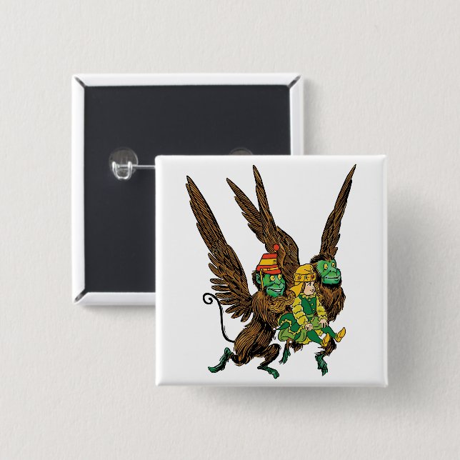 Vintager Zauberer von Oz, Dorothy, bösen fliegende Button (Vorne & Hinten)