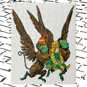 Vintager Zauberer von Oz, Dorothy, bösen fliegende Puzzle