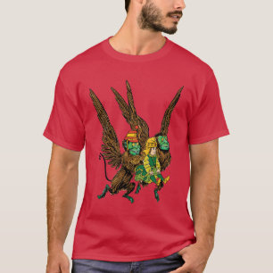 Vintager Zauberer von Oz, Dorothy, bösen fliegende T-Shirt
