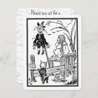 Vintager Zauberer von Oz Dorothy Geburtstagsparty Einladung