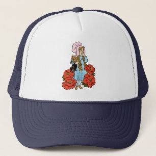 Vintager Zauberer von Oz, Dorothy, Red Poppy Blume Truckerkappe