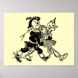 Vintager Zauberer von Oz Dorothy Schlafen mit Popp Poster