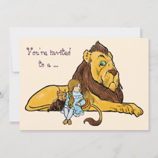 Vintager Zauberer von Oz, Einladung zur Geburtstag