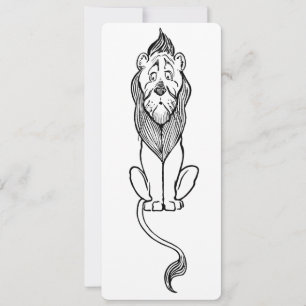 Vintager Zauberer von Oz Fairy Tale, feige Lion