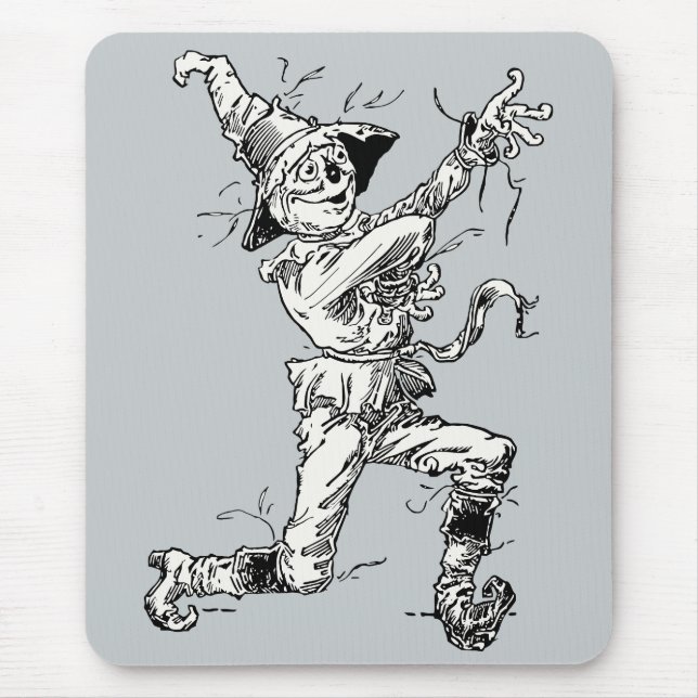 Vintager Zauberer von Oz Fairy Tales, die Vogelsch Mousepad (Vorne)