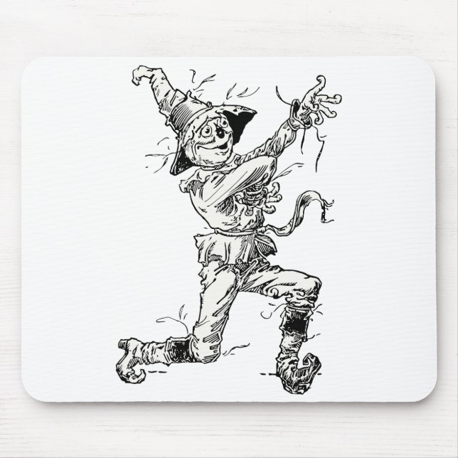Vintager Zauberer von Oz Fairy Tales, die Vogelsch Mousepad (Vorne)