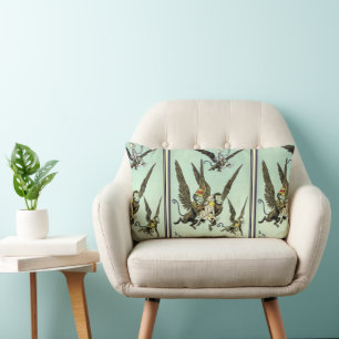 Vintager Zauberer von Oz, fliegende Affen mit Doro Lendenkissen