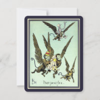 Vintager Zauberer von Oz. Geburtstagsparty des fli