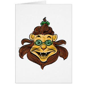 Vintager Zauberer von Oz, Löwe mit grüner Brille