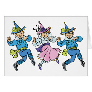 Vintager Zauberer von Oz, Niedliche TanzMunchkins!