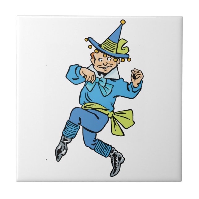 Vintager Zauberer von Oz, Niedlicher Tanzjunge Mun Fliese (Vorderseite)