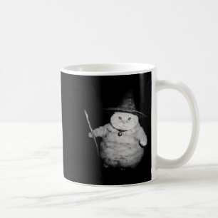 Vintager Zauberkatze Seltsames Halloween Cat Meme Kaffeetasse
