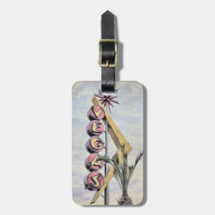 Vintager Zeichen-Gepäck-Umbau Las Vegas Nevada Gepäckanhänger