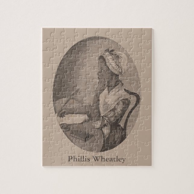 Vintager Zeichn des Dichters Phillis Wheatley Puzzle (Vertikal)