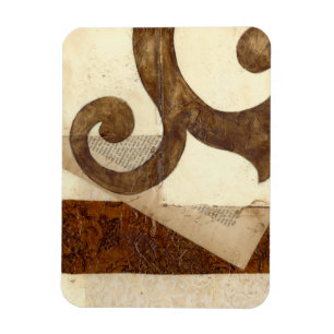 Vintager Zeitungs-Ausschnitt Magnet