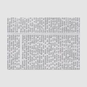 Vintager Zeitungsdrucker Seidenpapier