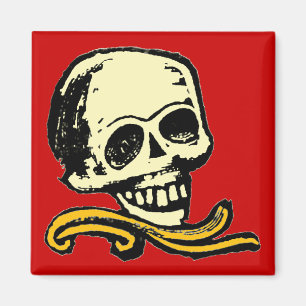 Vintager Zierschädel Magnet