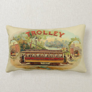 Vintager Zigarrenschachtel-Aufkleber Lendenkissen