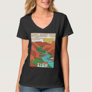 Vintager Zion Nationalpark I Hiked Angels Landung T-Shirt