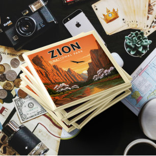Vintager Zion-Nationalpark Magnet
