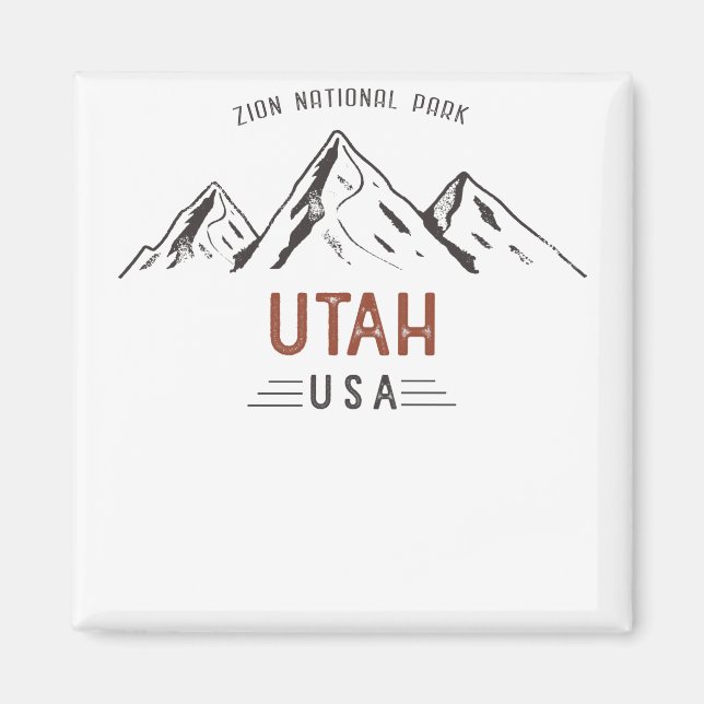 Vintager Zion-Nationalpark Magnet (Vorne)