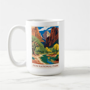 Vintager Zion Nationalpark Utah Kaffeetasse