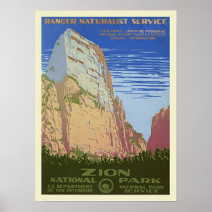 Vintager Zion Park Poster