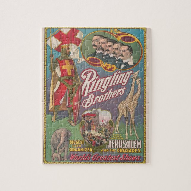 Vintager Zirkus 2 Puzzle (Vertikal)