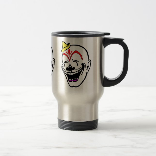 Vintager Zirkus Clown Reisebecher (Rechts)