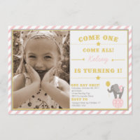 Vintager Zirkus-Elefant - 1. Geburtstag
