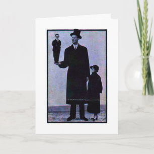 Vintager Zirkus-Freak-lustige Geburtstags-Karte Karte