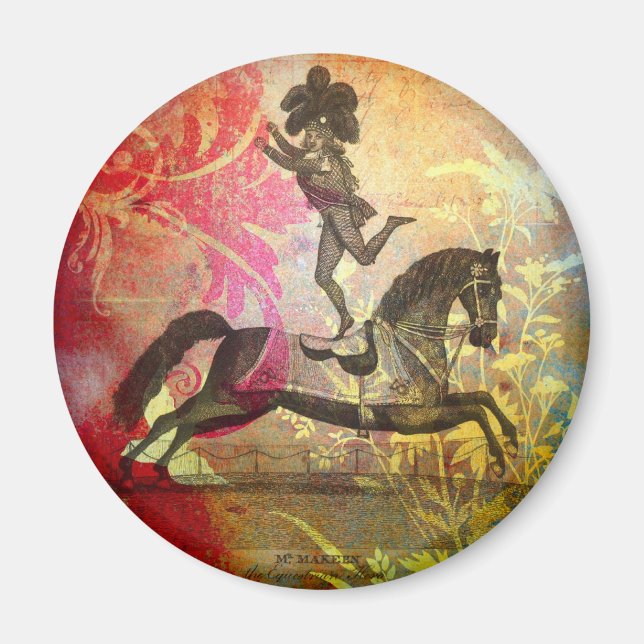 Vintager Zirkus Magnet (Vorne)