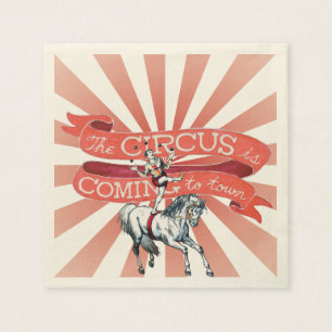 Vintager Zirkus-Papierserviette (50) Serviette