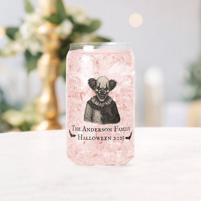Vintager Zirkus | Spuk Karnevalthema Halloween Dosenglas (Insitu (Hochzeit))