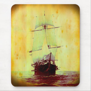 Vintager Ziviler Krieg Hartford Segelschiff Mouse Mousepad