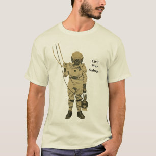 Vintager ziviler Kriegs-Wiedergewinnungs-Taucher T-Shirt