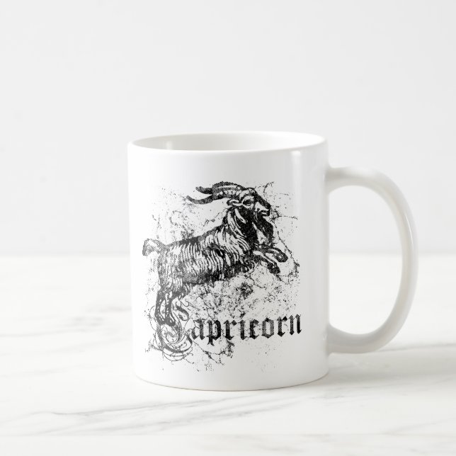 Vintager Zodiac-Hartkorn Kaffeetasse (Rechts)