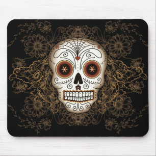 Vintager Zuckerschädel Mousepad