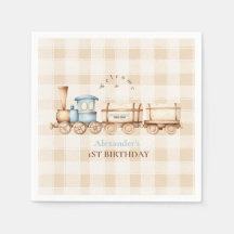 Vintager Zug 1. Geburtstag