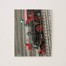 Vintager Zug auf Tracks Jigsaw Puzzle