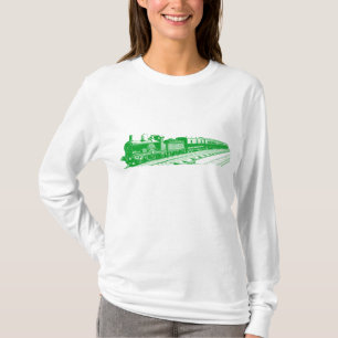 Vintager Zug - Grasgrün T-Shirt