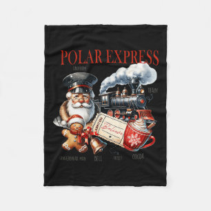 Vintager Zug Nordpol Polar Express Alles Fleecedecke