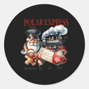 Vintager Zug Nordpol Polar Express Alles Runder Aufkleber
